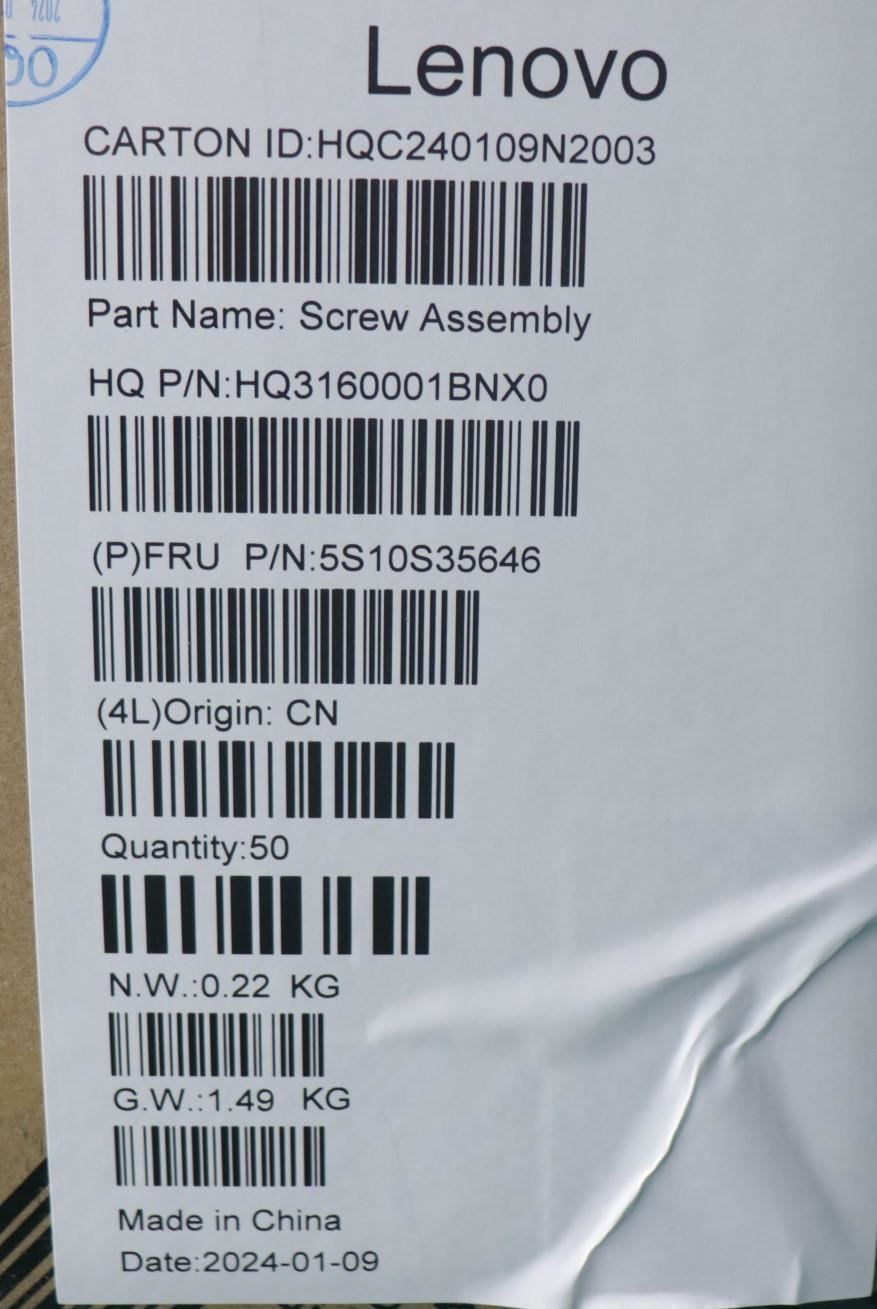 Lenovo SCREW Screw Pack H 83E3 5S10S35646
