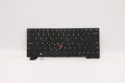 Lenovo ThinkPad X13 2 Keyboard German Black 5N21A21857