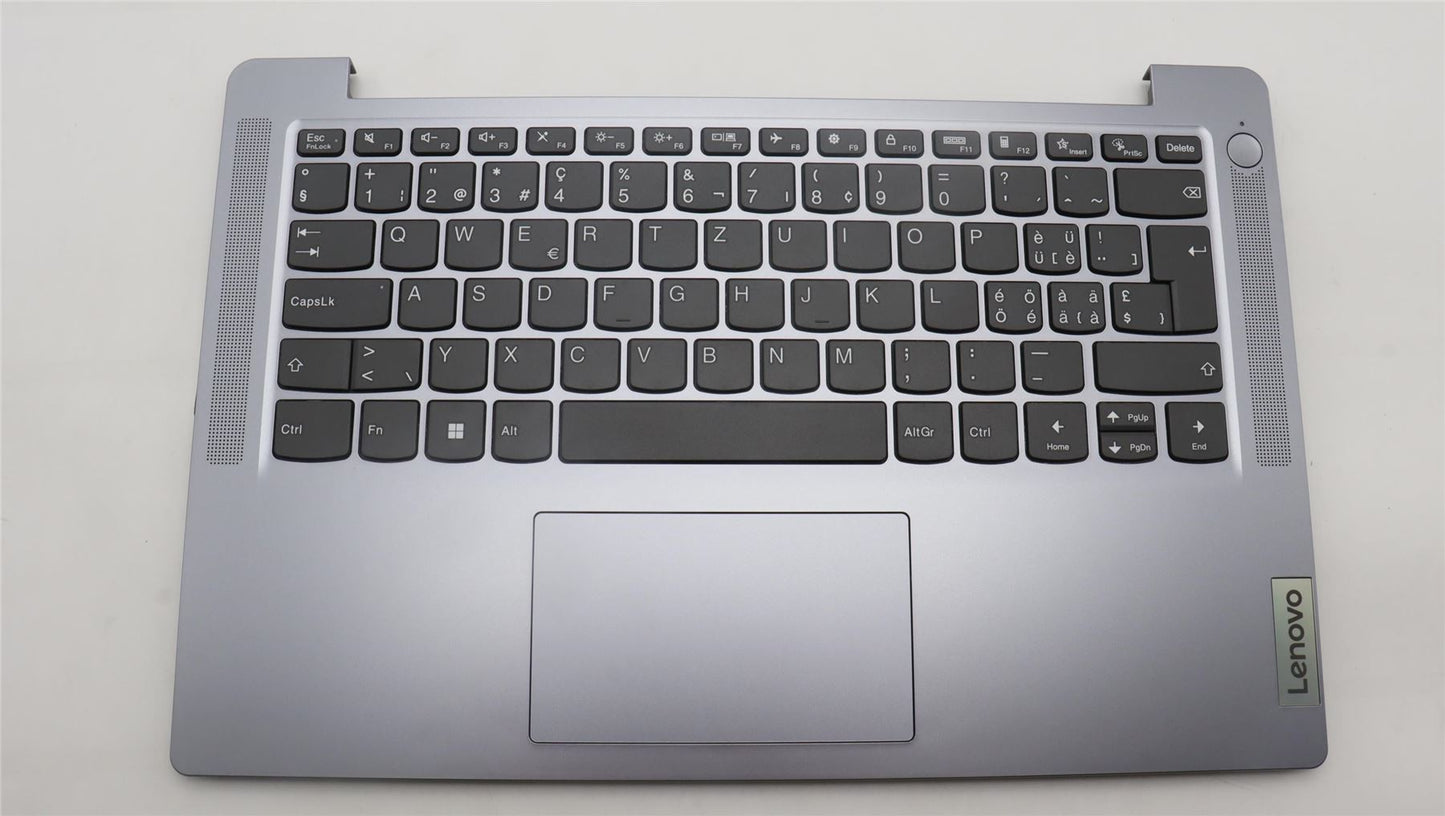 Lenovo IdeaPad 3 14AMN8 Palmrest Cover Touchpad Keyboard Swiss 5CB1L30233