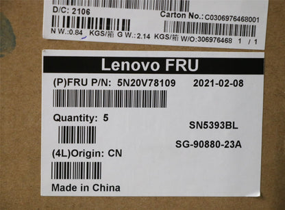 Lenovo ThinkPad T15 Gen 2 T15 P15s Gen 2 Keyboard Canadian French 5N20V78109