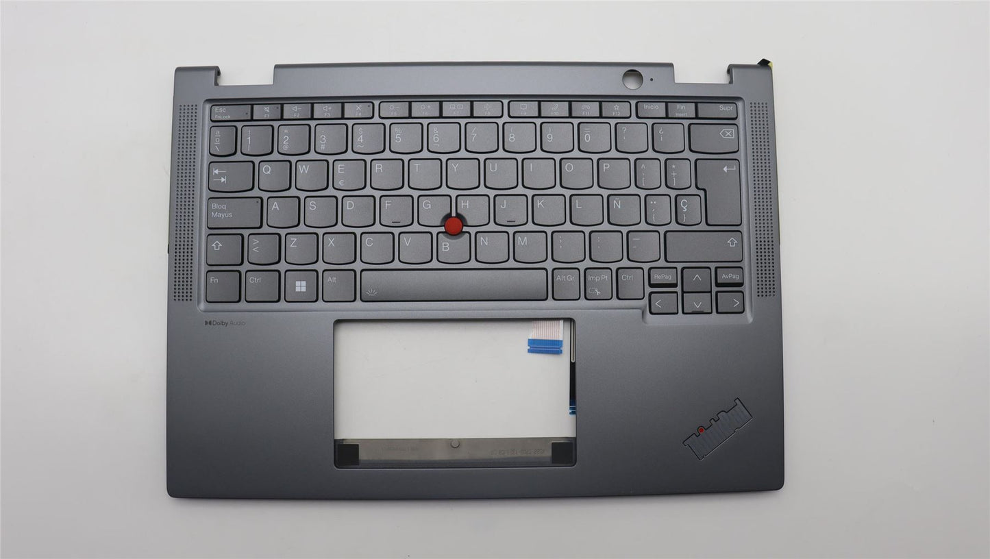 Lenovo ThinkPad X13 Gen 4 Keyboard Palmrest Top Cover Spanish Grey 5M11L64585