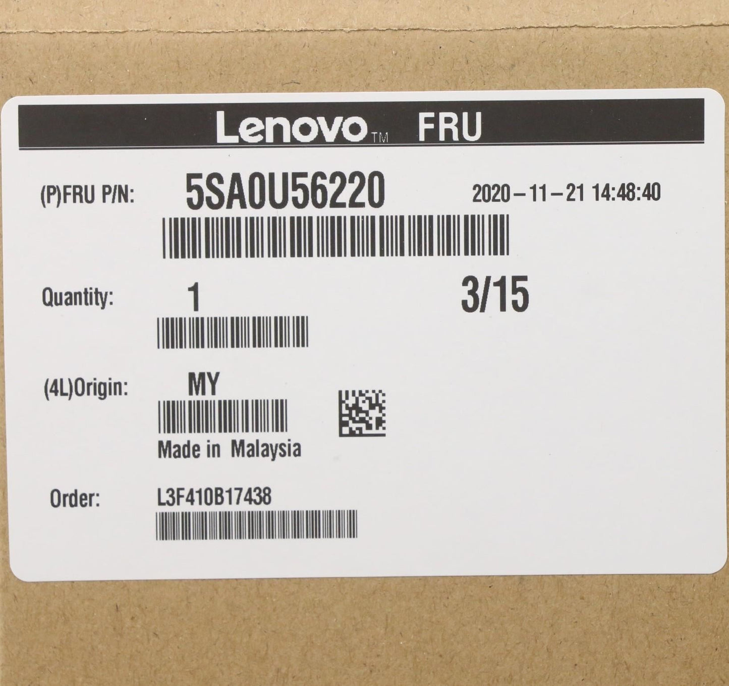 Lenovo 5-14ARE05 V55t Gen 2 13ACN CPU Processor 5SA0U56220