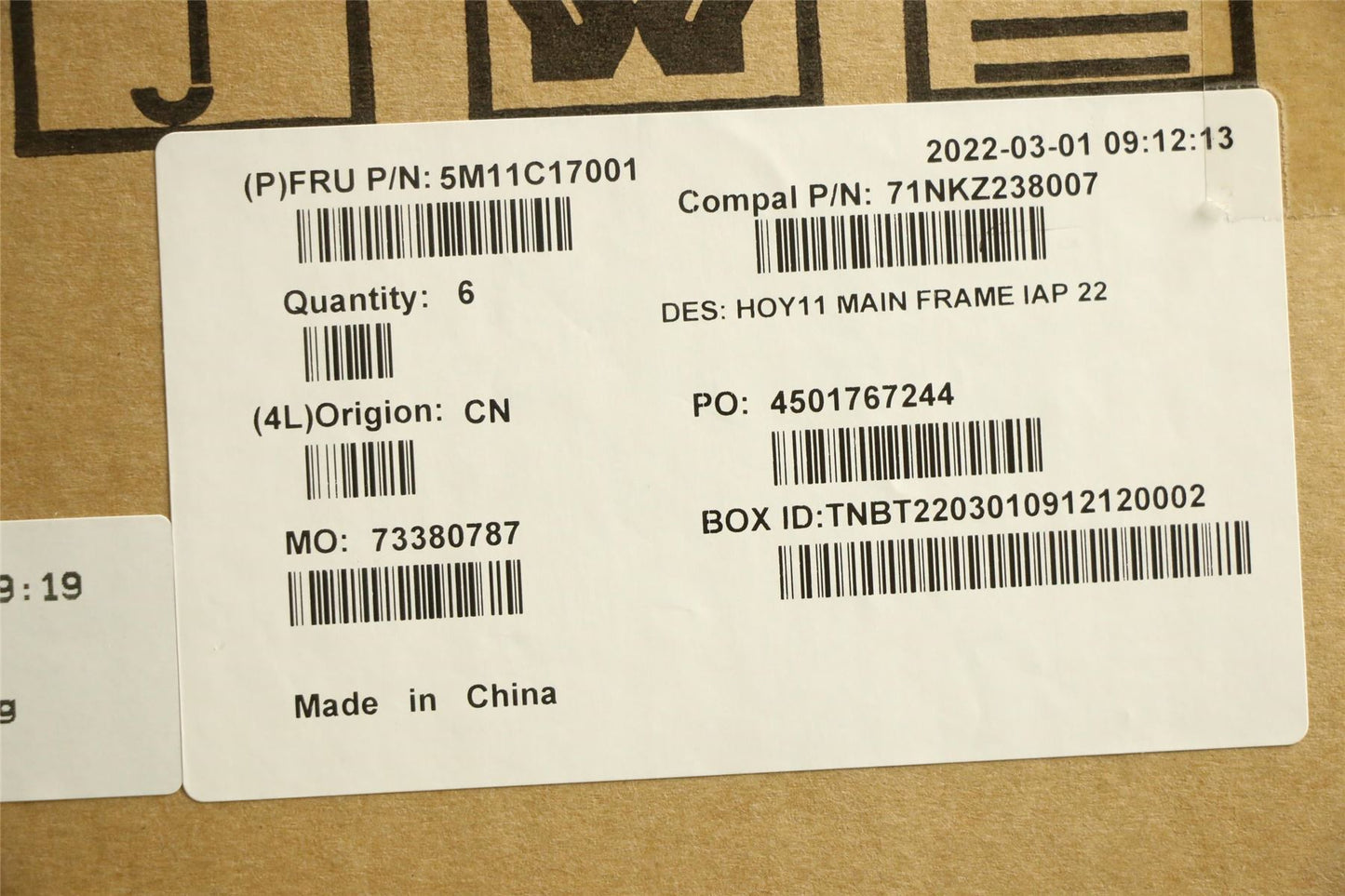 Lenovo MECH_ASM MAIN_FRAME_BRK_IAP,AIO 3 22 5M11C17001
