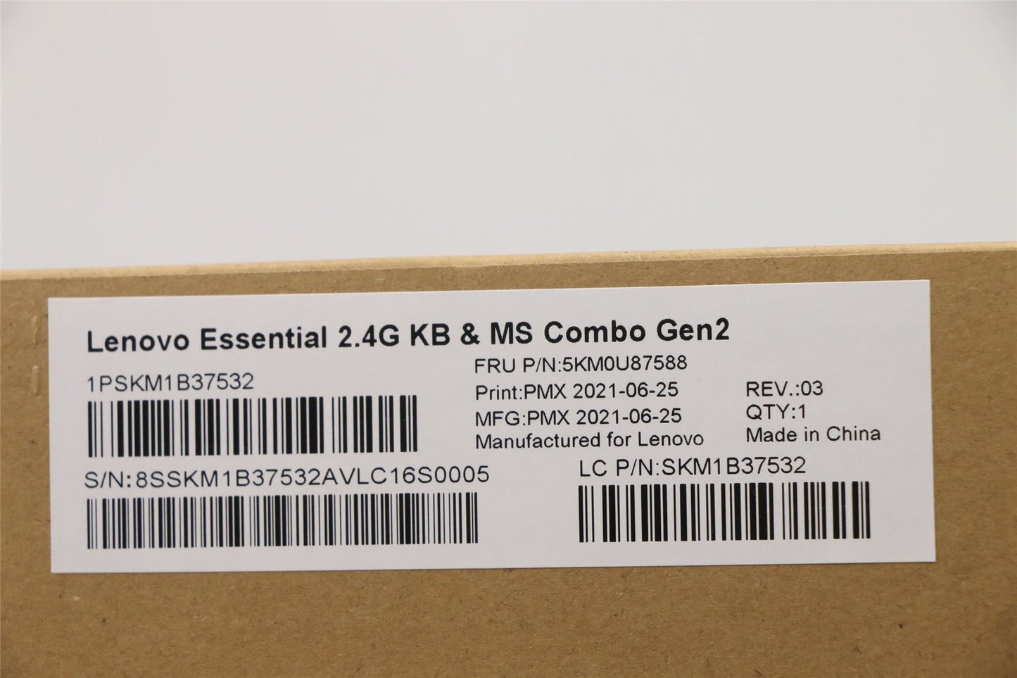 Lenovo Primax R71_G2 2.4G BKG BG 5KM0U87588