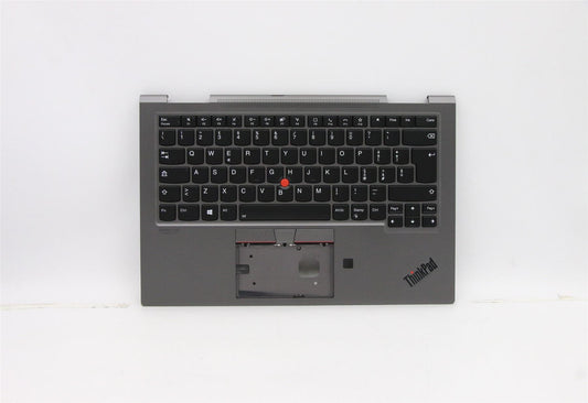 Lenovo Yoga X1 5th Keyboard Palmrest Top Cover Italian Grey Backlit 5M10Z37176