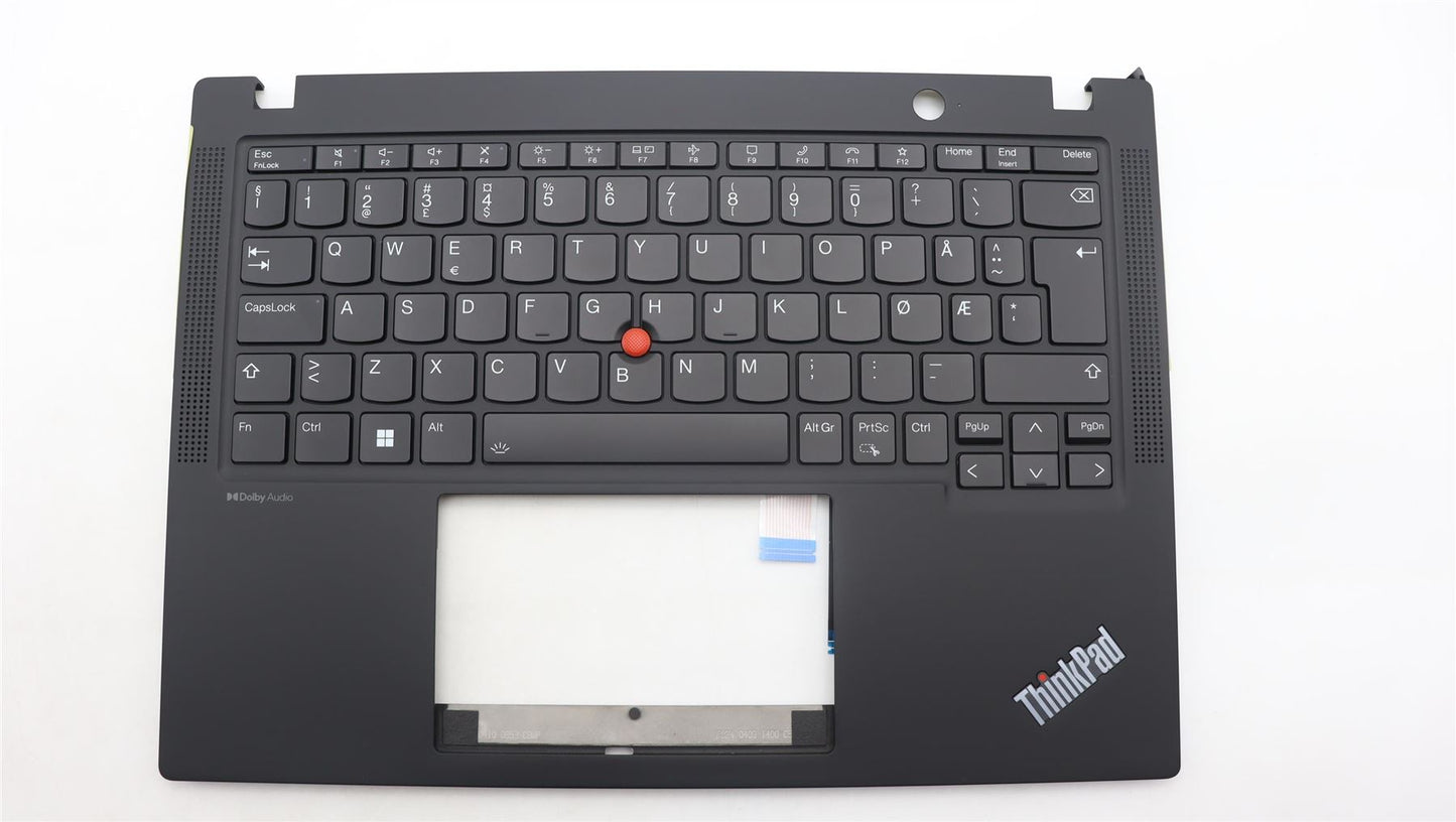 Lenovo ThinkPad X13 Gen 4 Keyboard Palmrest Top Cover Norwegian Black 5M11H94541