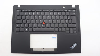 Lenovo ThinkPad X13 Gen 4 Keyboard Palmrest Top Cover Norwegian Black 5M11H94541