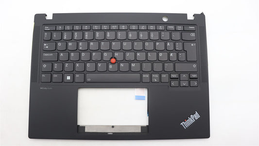 Lenovo ThinkPad X13 Gen 4 Keyboard Palmrest Top Cover Norwegian Black 5M11H94541