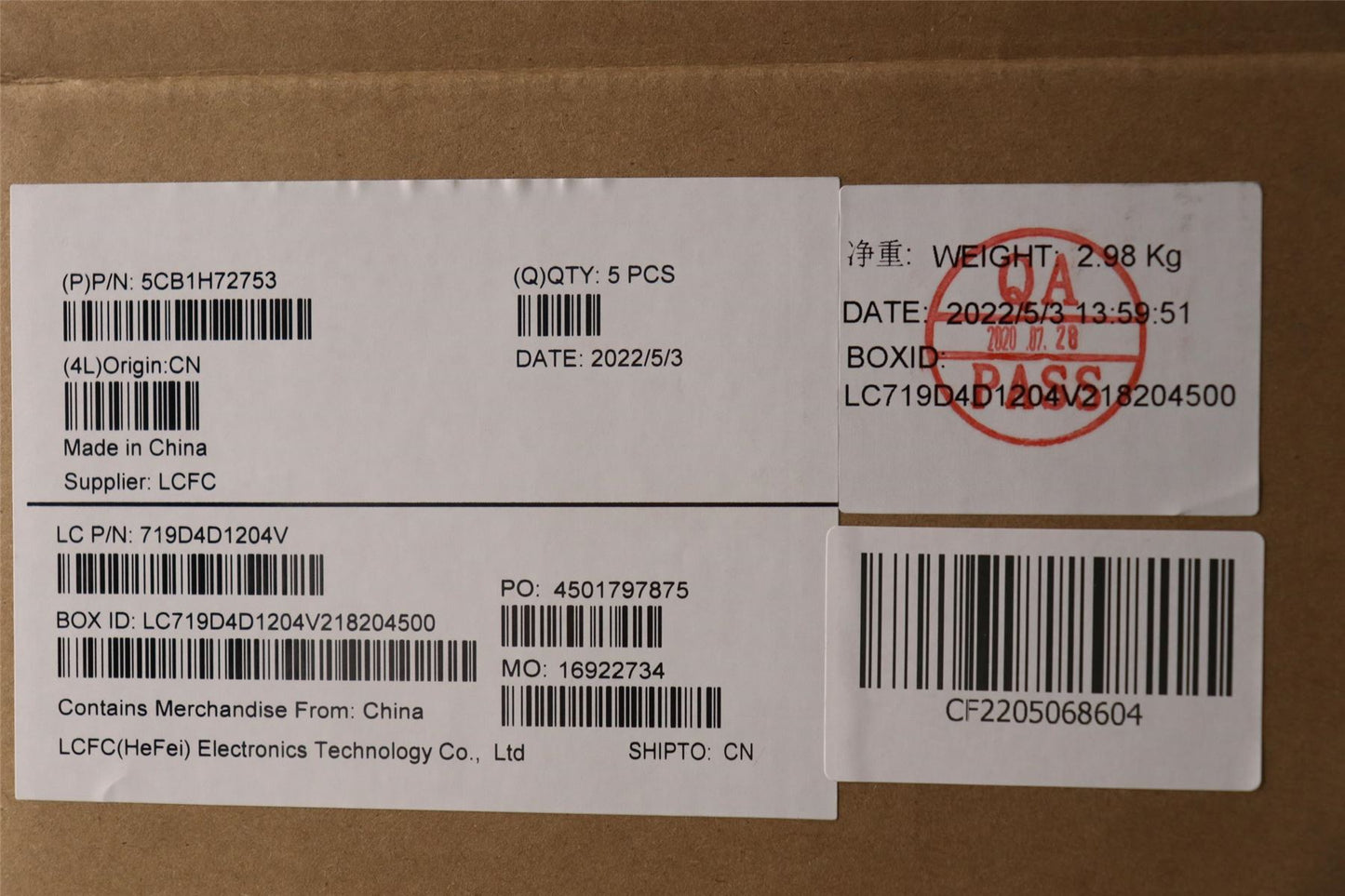 Lenovo Upper Case ASM_KOR L82RM AG_NFP_BL 5CB1H72753