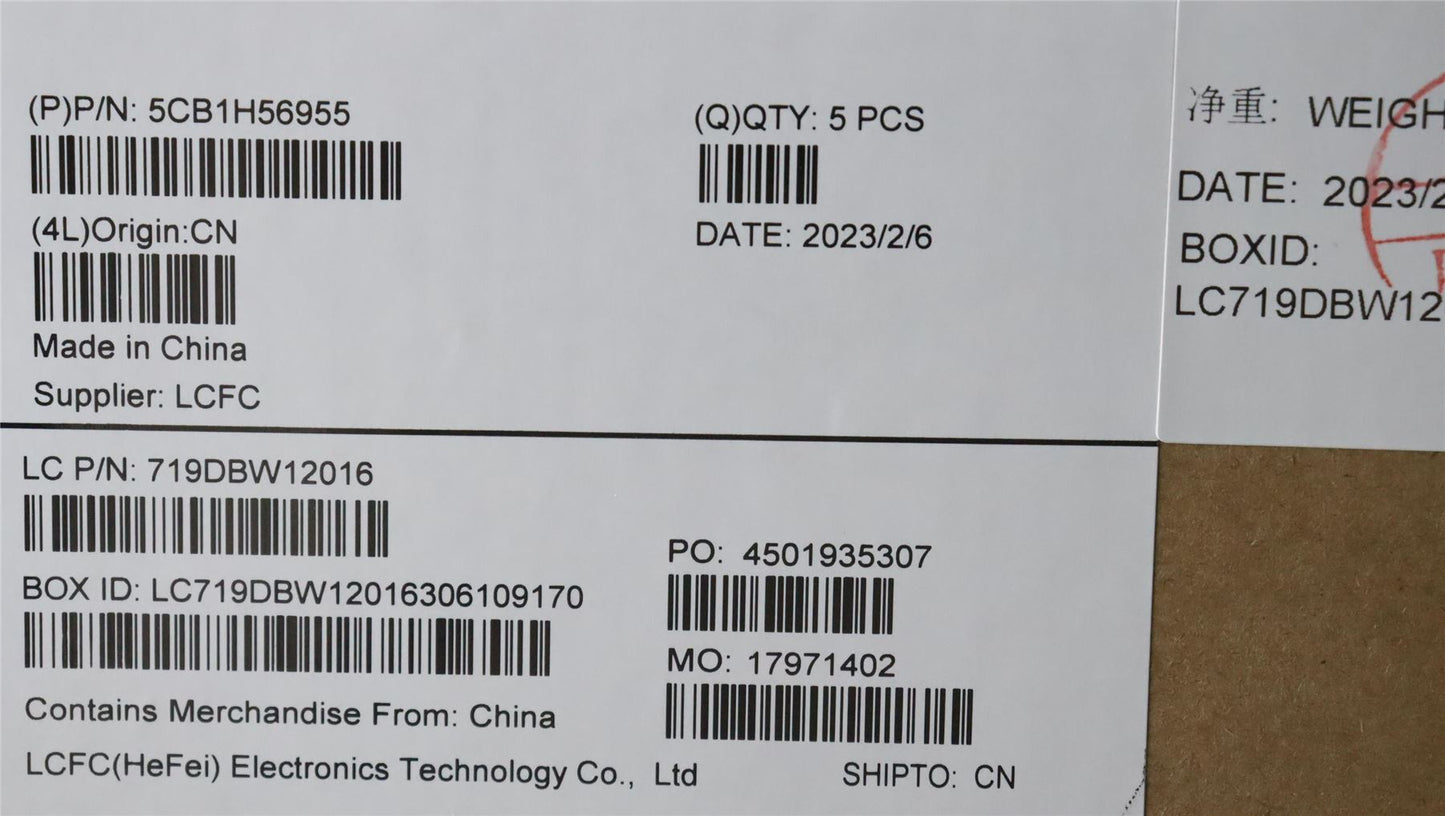 Lenovo Upper Case ASM_SWS L82RJ NFP AG 5CB1H56955