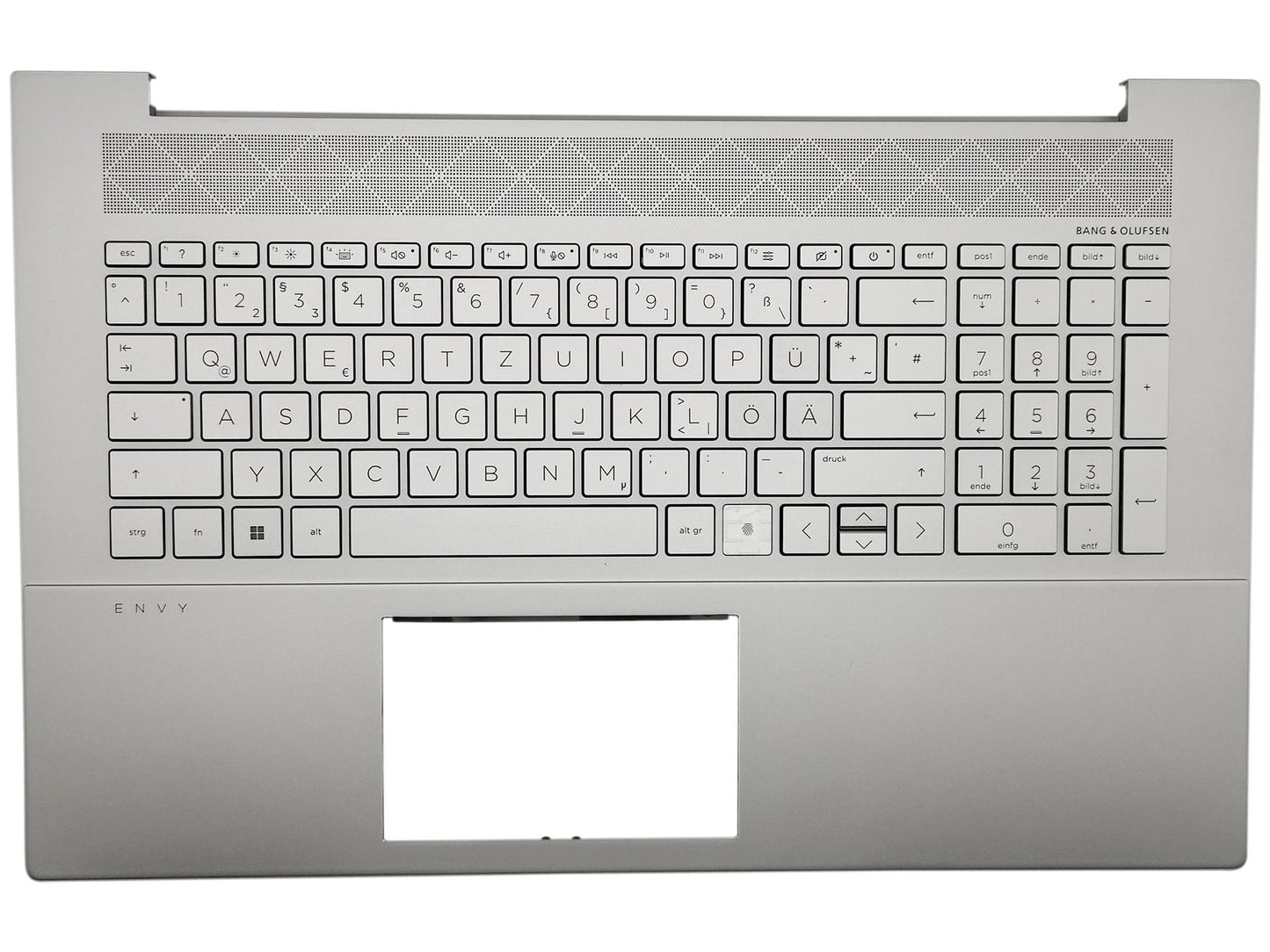 Genuine HP Envy 17-CG Palmrest Cover Keyboard German Silver Backlit L87983-041