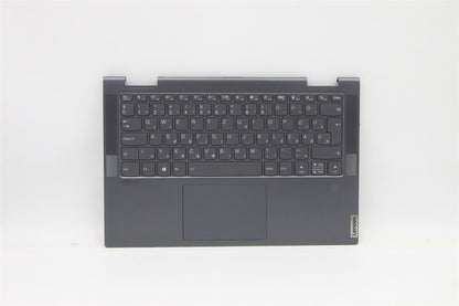 Lenovo Yoga 7-14ACN6 Palmrest Cover Touchpad Keyboard Hungarian Grey 5CB1D12398