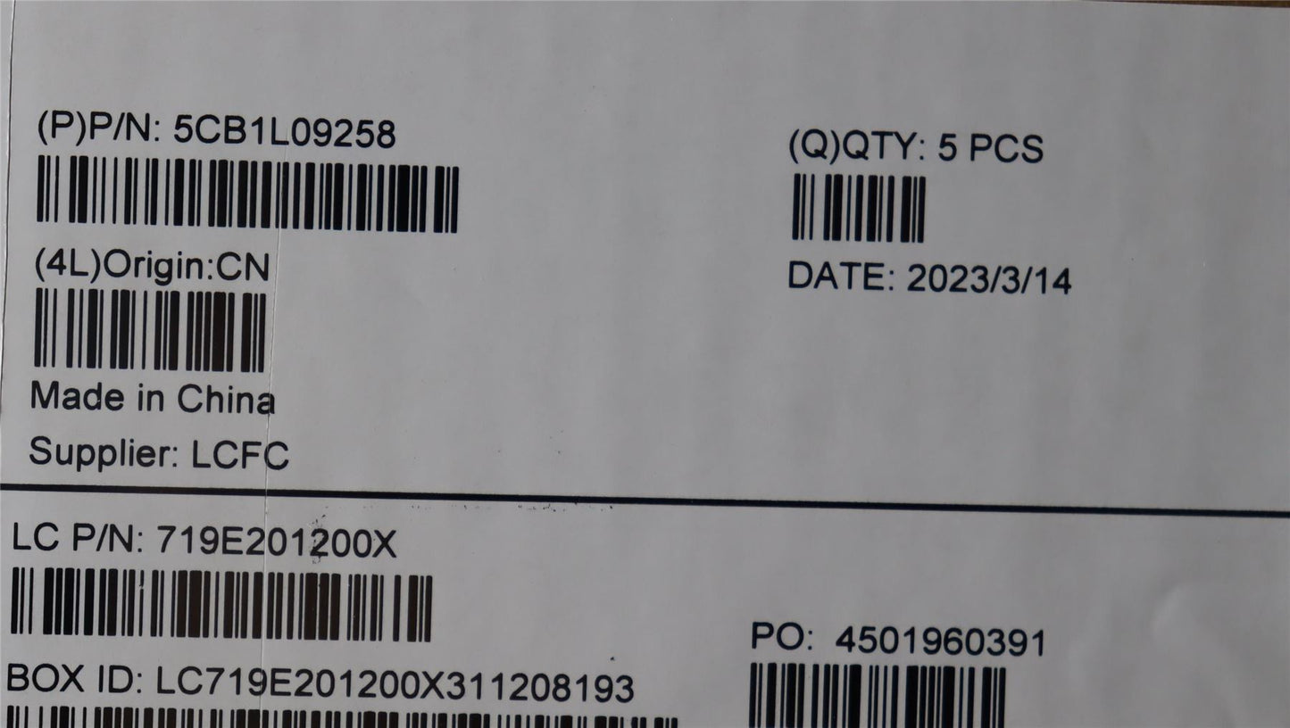 Lenovo Upper Case ASM_ITA L82YU BK 5CB1L09258