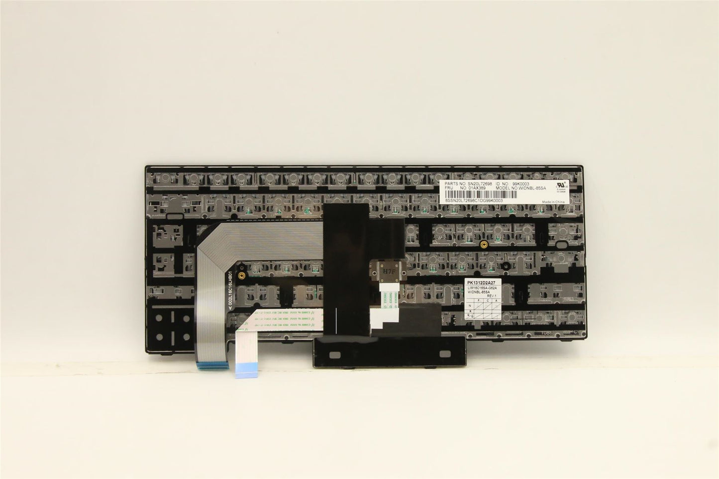 Lenovo ThinkPad T470 A475 Keyboard Croatian Black 01AX389