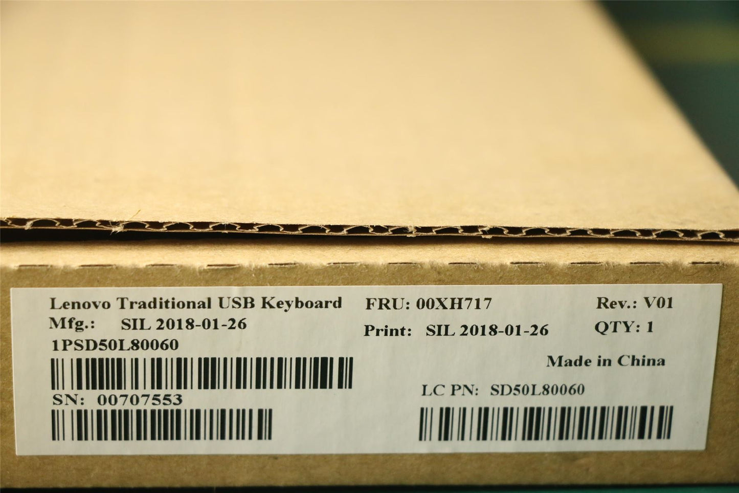 Lenovo ThinkStation P410 P510 P710 P910 P720 USB Wired Keyboard Black 00XH717