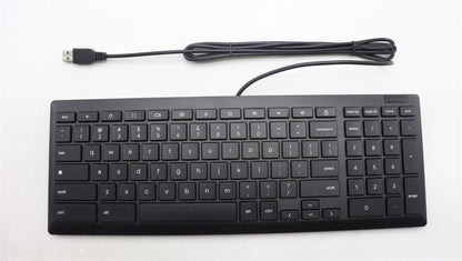 Lenovo DT_KYB Primax Chrome USB KB_Black Eng US English Keyboard 5D51J61959