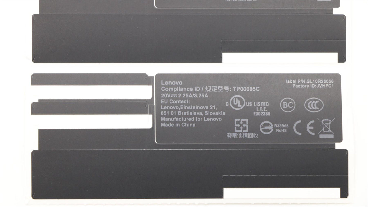Lenovo 02DL901 LABEL Jinn2 FRU SYSTEM label, Black