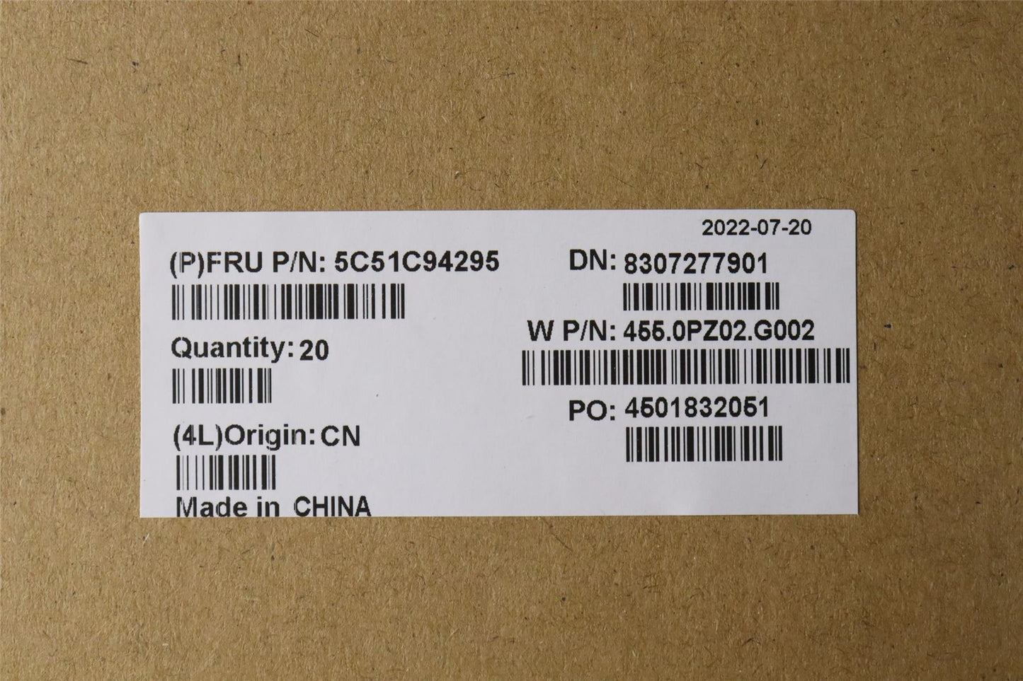 Lenovo FRU IO board,8L IO BD,Primus 5C51C94295