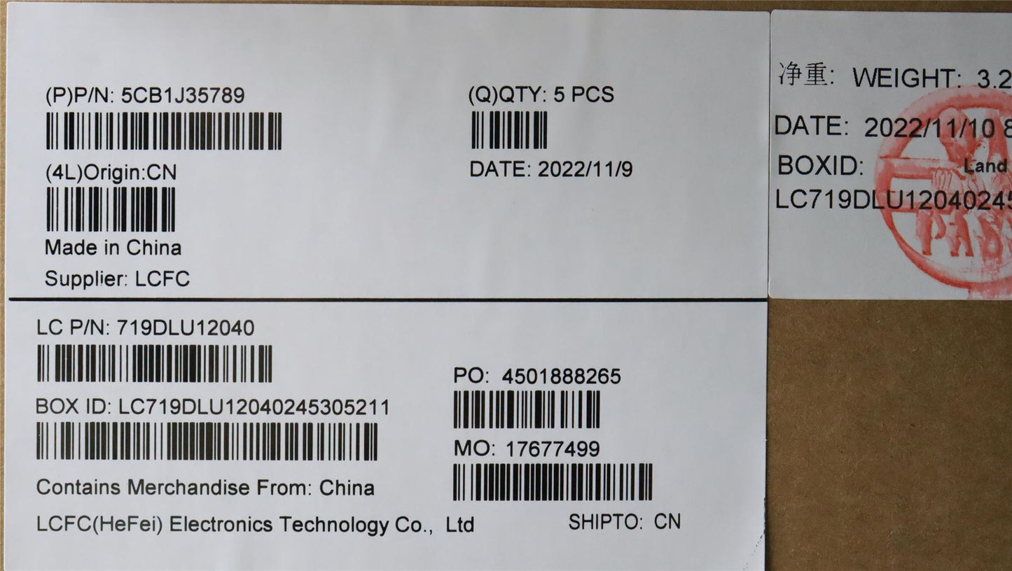 Lenovo 5 14IAU IP 5 14IAU7 Palmrest Cover Touchpad Keyboard US White 5CB1J35789