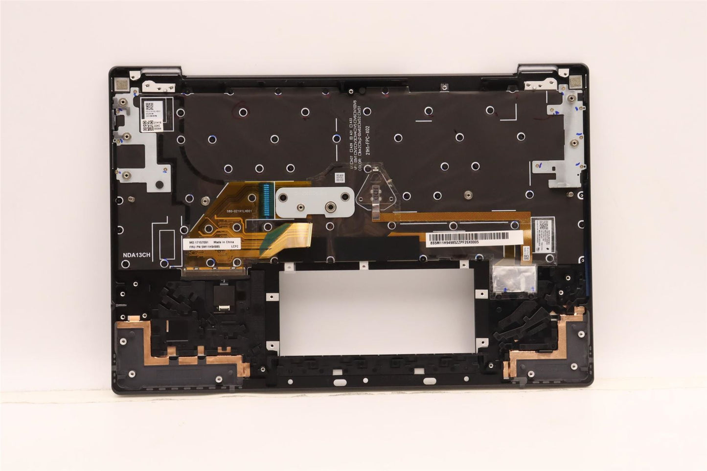 Lenovo ThinkPad Z13 Gen 1 Keyboard Palmrest Top Cover Spanish Grey 5M11H94985