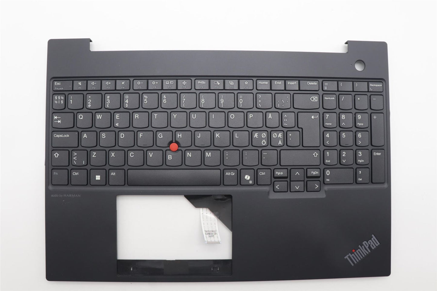 Lenovo MECH_ASM FRU KBD CCV NORDIC (PMX) UK BK 5M11N96575
