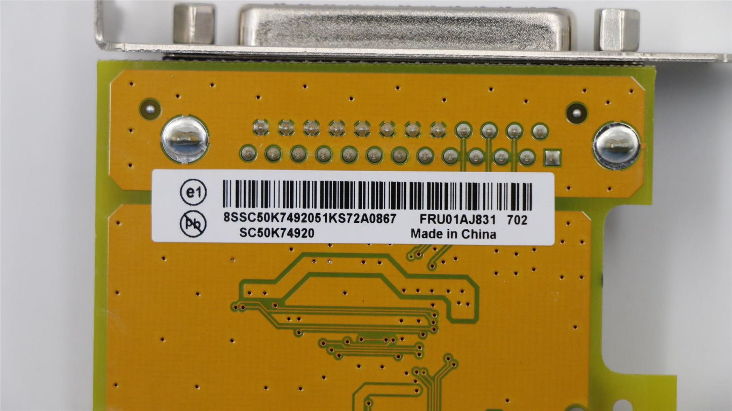 Lenovo M910s S510 DVI LPT Parallel Card Port 01AJ831