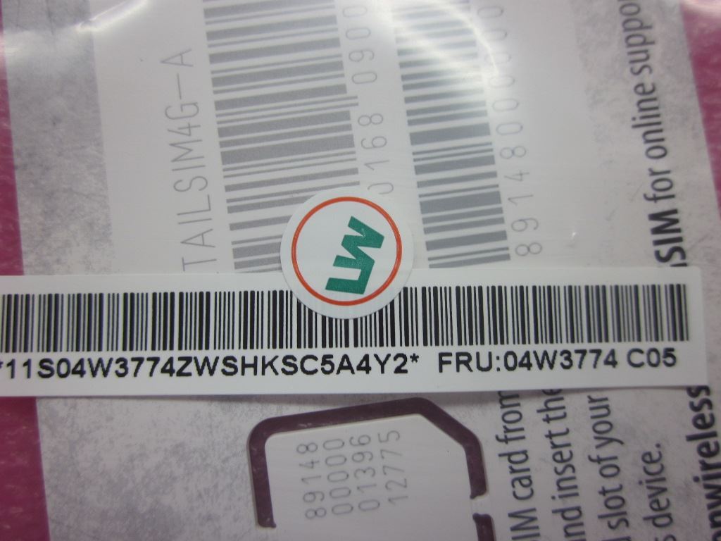 Lenovo FRU VZ SIM 4G Board 04W3774