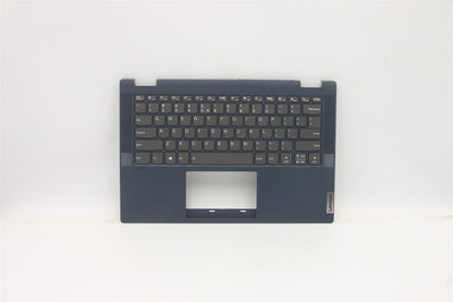 Lenovo IdeaPad 5-14ALC05 Palmrest Cover Keyboard US Europe Blue 5CB1C66555