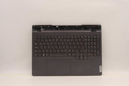Lenovo 5 15IAH7H Palmrest Cover Touchpad Keyboard Turkish Storm Grey 5CB1F39061