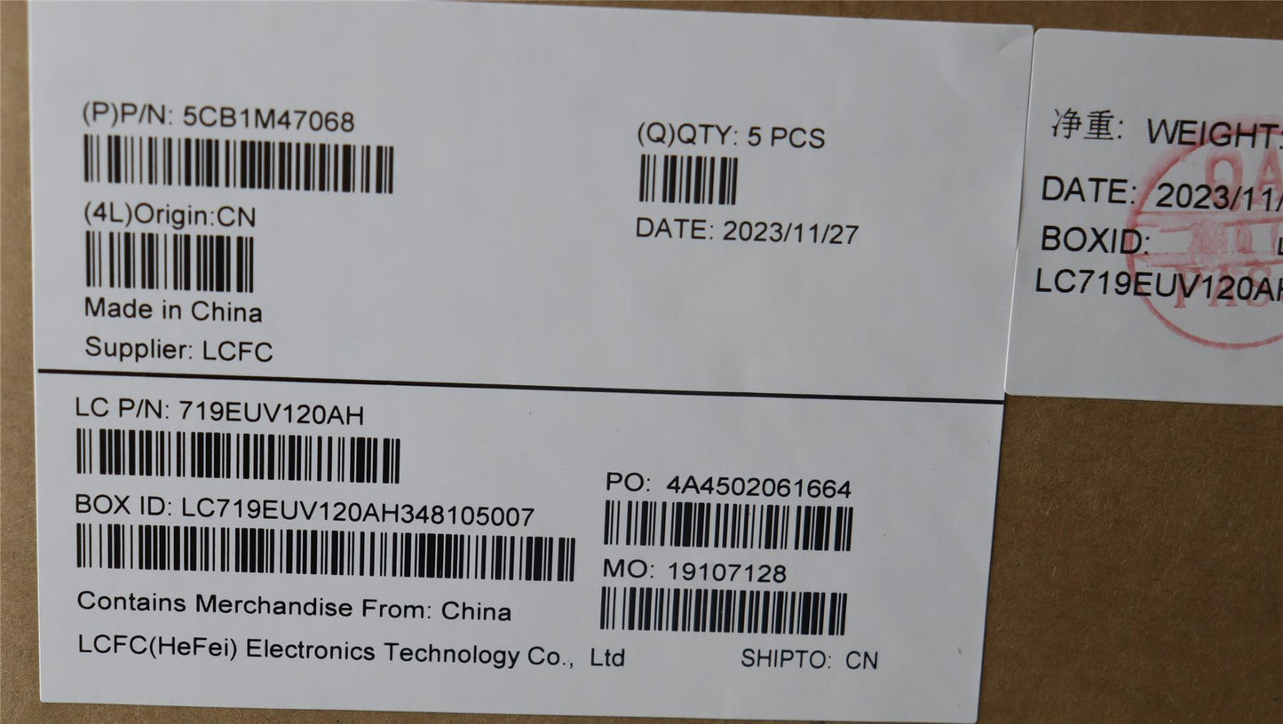 Lenovo IdeaPad 3 15IRH8 Palmrest Cover Touchpad Keyboard UK 5CB1M47068