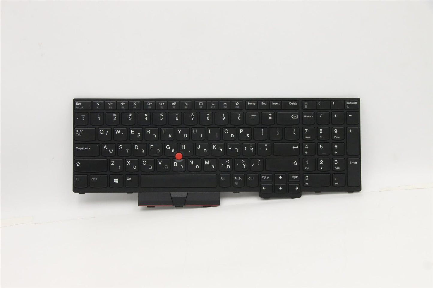 Lenovo ThinkPad L15 L15 Gen 2 L15 Gen 2 Keyboard Hebrew Black 5N20W68194