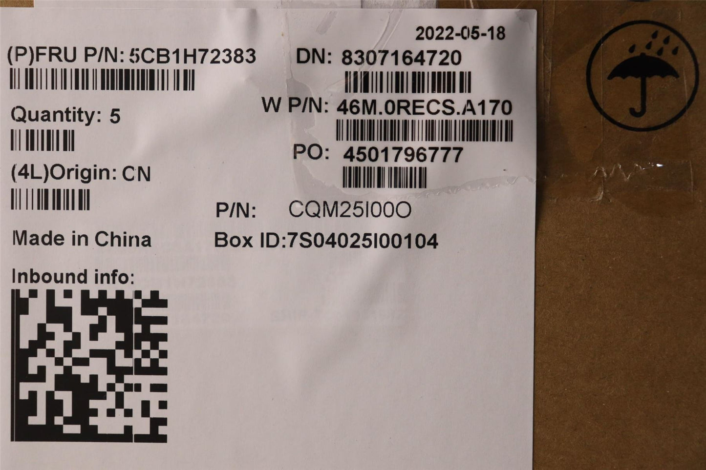 Lenovo IdeaPad 5 14ALC7 Keyboard Palmrest Top Cover UK Blue 5CB1H72383