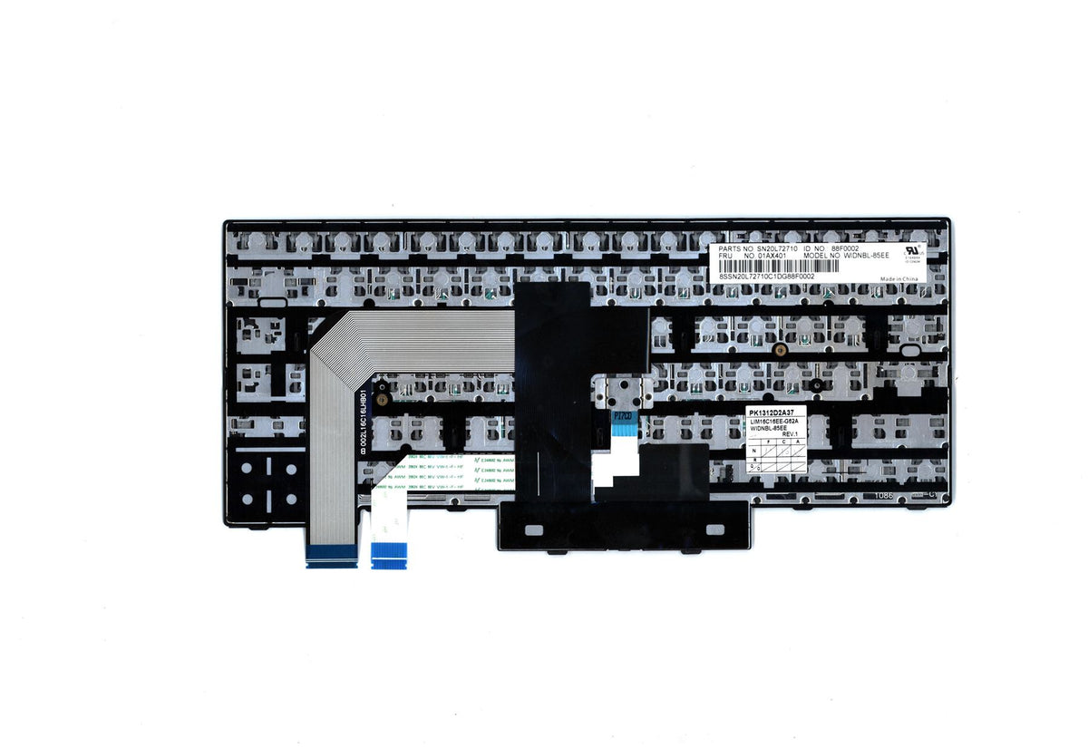Lenovo ThinkPad T470 Keyboard Estonian Black 01AX401 01AX483 01AX442 SN20L72710
