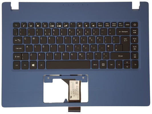 Acer Aspire A114-32 Palmrest Cover Keyboard UK Blue 6B.GW6N7.029