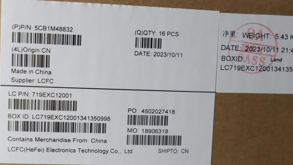 Lenovo LCD COVER L 83EK A_COVER_T30_BL 5CB1M48832