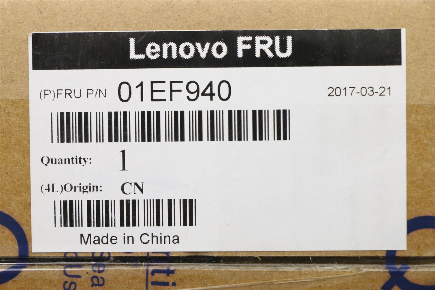 Lenovo 01EF940 MECH_ASM FIO BKT Assy,332BT