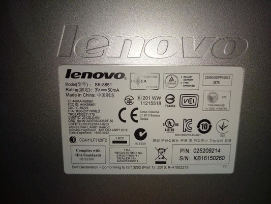 Lenovo Latin American Spanish Keyboard 25209214