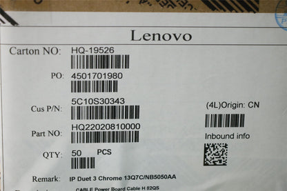 Lenovo Duet 5 13Q7C6 Power Button Board Cable 5C10S30343