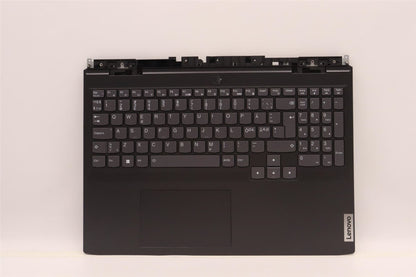 Lenovo IdeaPad 3 16IAH7 Palmrest Cover Touchpad Keyboard Nordic Black 5CB1J09530