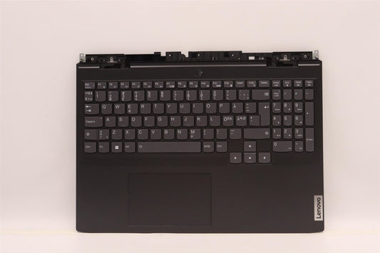 Lenovo IdeaPad 3 16IAH7 Palmrest Cover Touchpad Keyboard Nordic Black 5CB1J09530