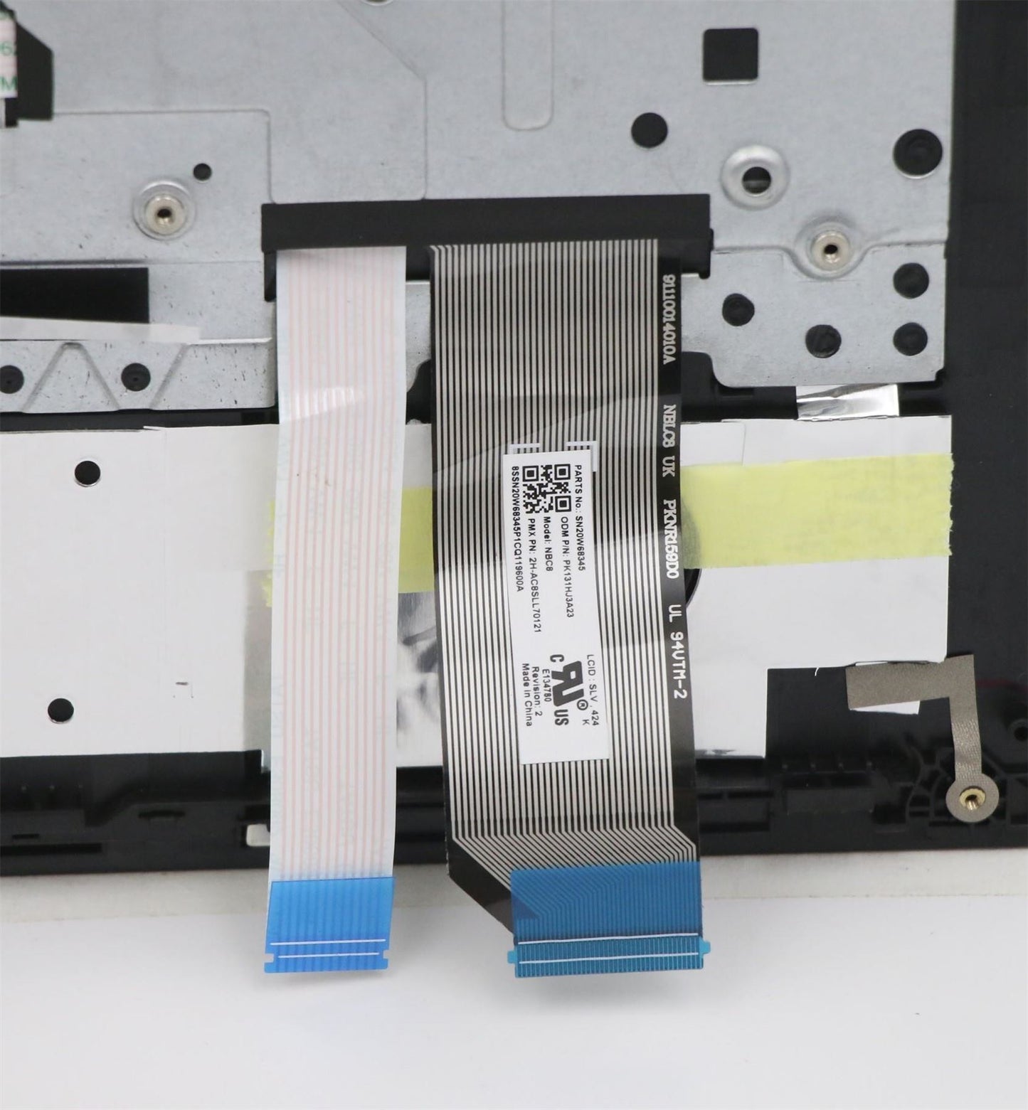 Lenovo MECH_ASM KBD SLV(Pri) Pat FPR UK BK 5M11A34831