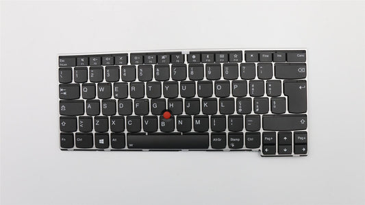 Genuine Lenovo ThinkPad 13 Gen 2 Keyboard Italian Silver Backlit 01EN904 01EN863