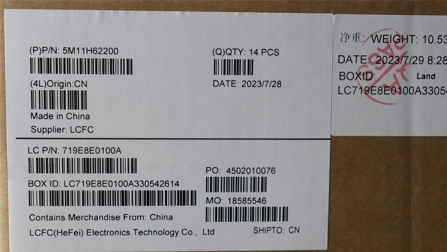 Lenovo MECH_ASM 14 WUXGA AG MT FHD MC LAI/CSOT 5M11H62200