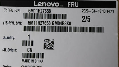 Lenovo ThinkPad T14s Gen 3 Keyboard Palmrest Top Cover Estonian Black 5M11H27658