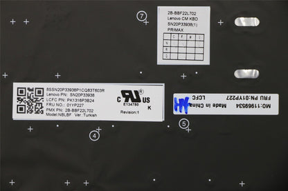 Lenovo ThinkPad X280 A285 X390 X395 L13 Keyboard Swiss Black Backlit 01YP227