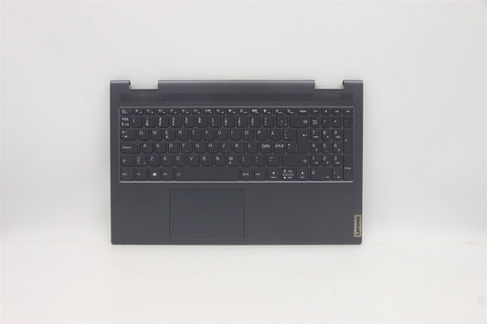 Lenovo Yoga 7-15ITL5 Keyboard Palmrest Top Cover Nordic Black Backlit 5CB1A22476