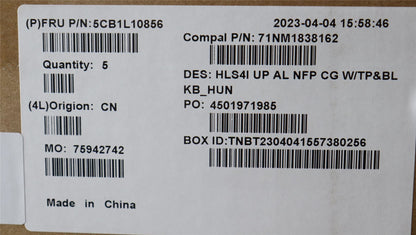 Lenovo IdeaPad 5 14IRL8 5 14ABR8 Palmrest Cover Touchpad Keyboard 5CB1L10856