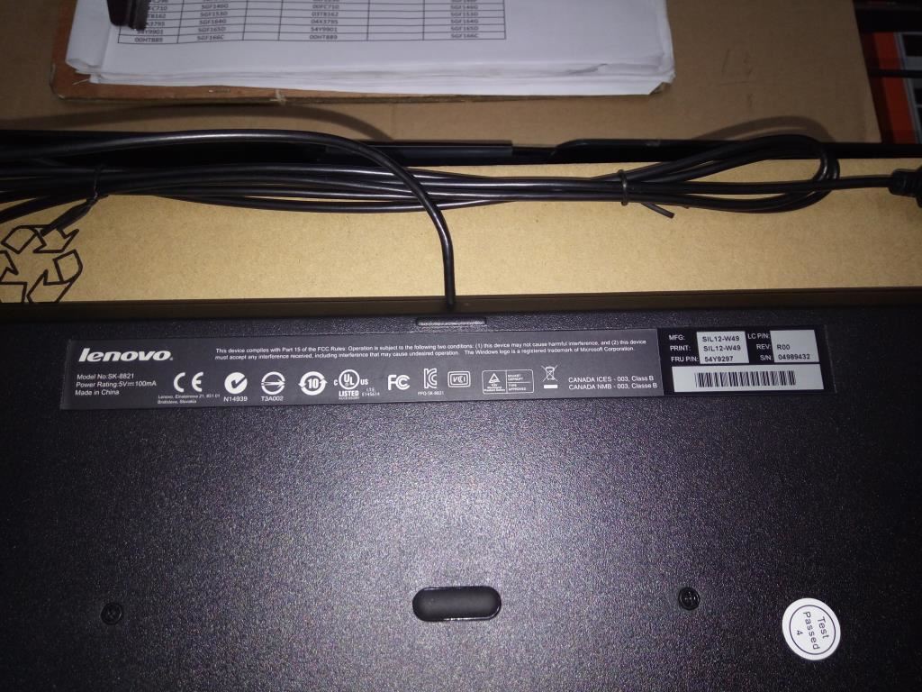 Lenovo Slim New F5 USB Belgium/UK 120 UK English Keyboard 54Y9297