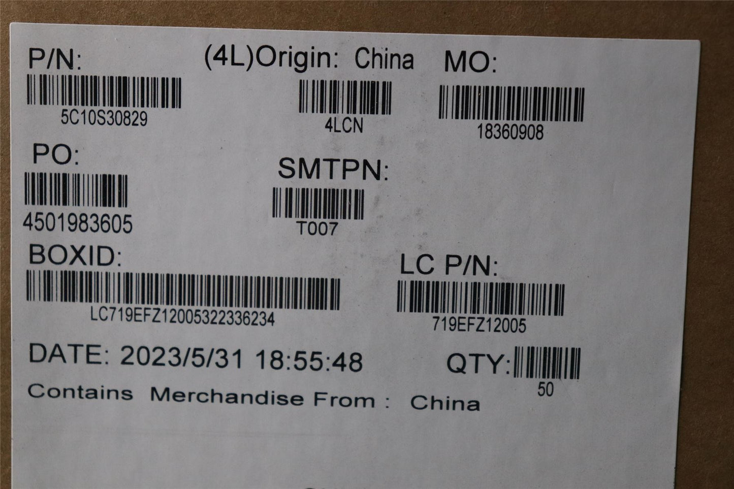 Lenovo CABLE L82YQ CAM FPC 5C10S30829
