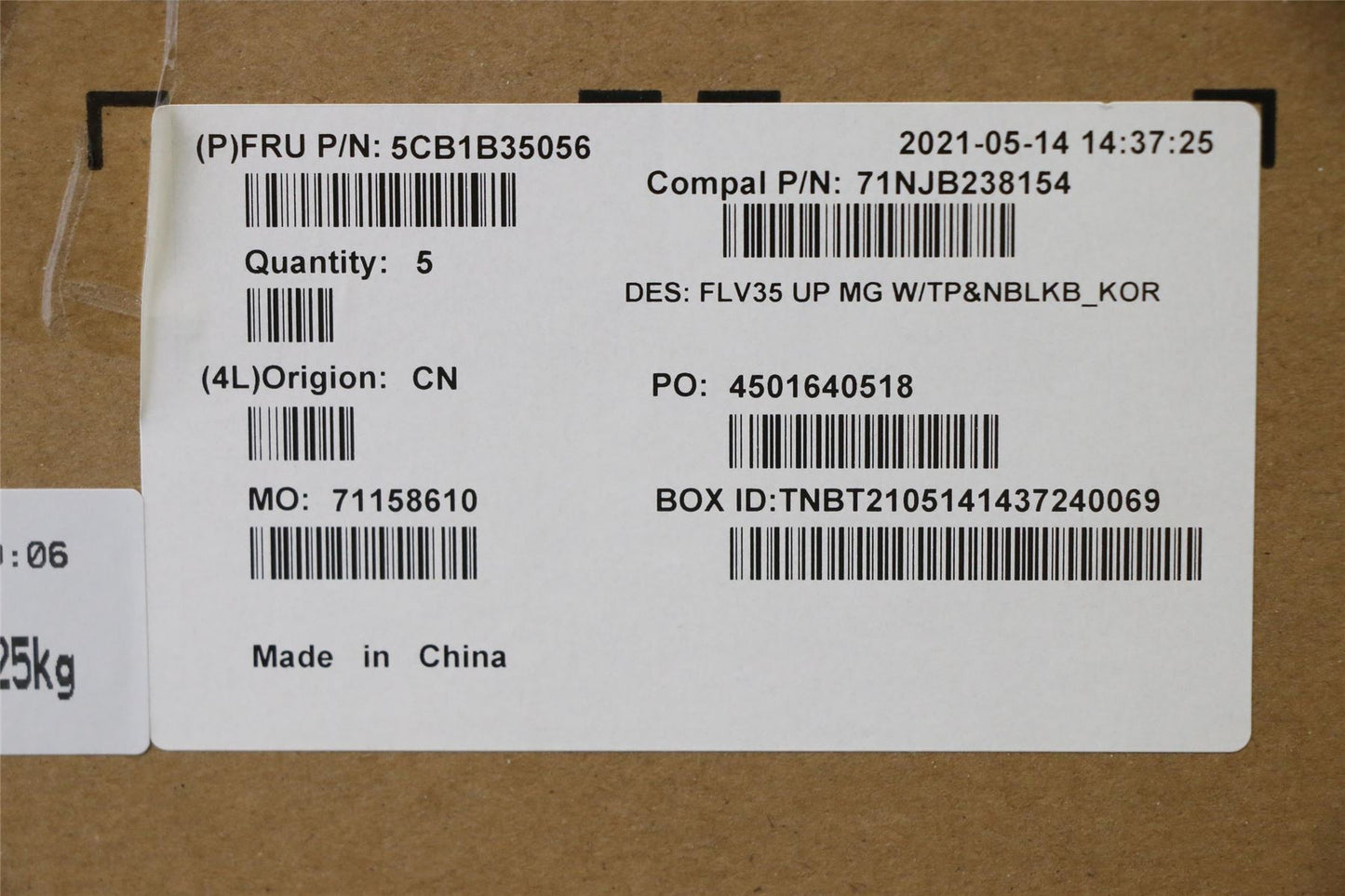 Lenovo UpperCaseASM_KOR C20VE MGNBL 5CB1B35056